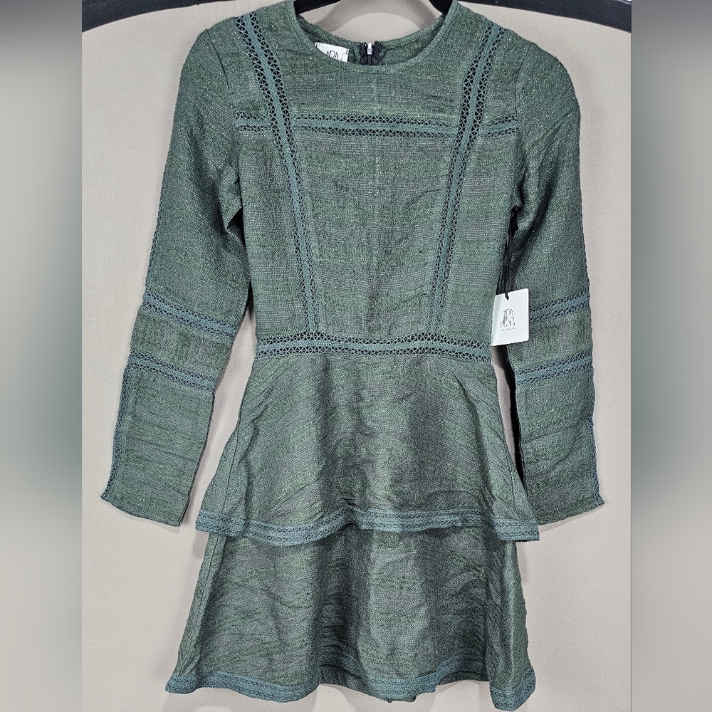 DRA Green Long Sleeve Dress